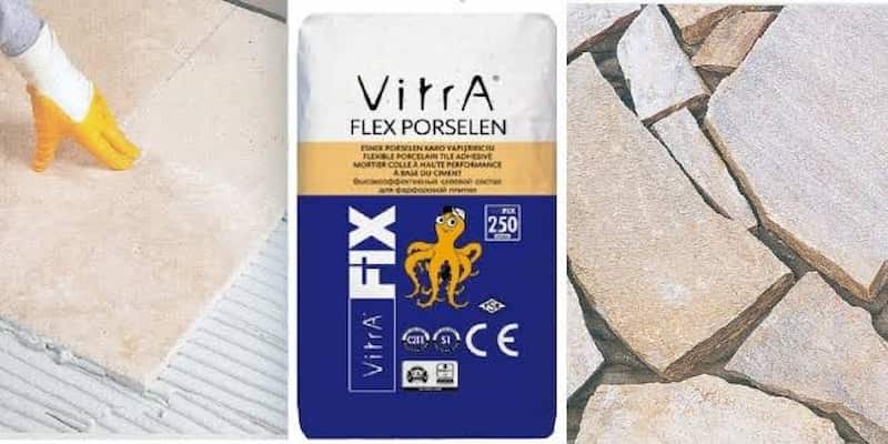 چسب کاشی پودری ویترا با فرمولاسیون پلیمری تقویت‌شده